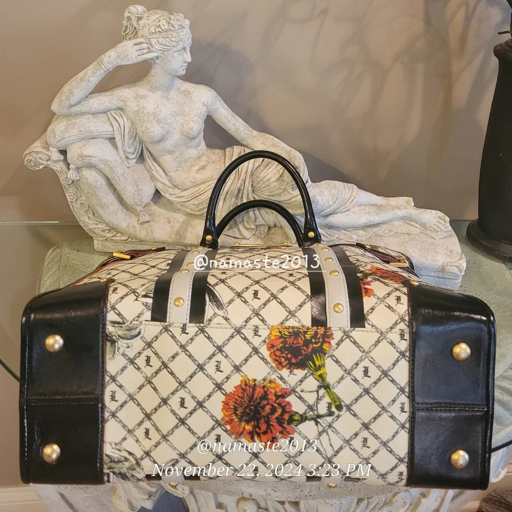 L.A.M.B. Gwen Stefani Marigold Satchel Designer Luxury Celebrity Leather #64 - Picture 9 of 16